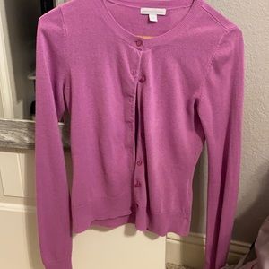 pink almost purple  sweater with cute buttons